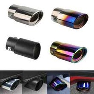 1pc 2.5 Inch Blue Burnt Stainless Steel Single Exhaust Tip
