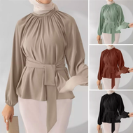 WH13 SALSA BLOUSE TANGAN PANJANG Baju Wanita Model Baru