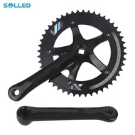 Mountain Bike Single Speed Crankset For Mountain Road Bike Alumniun Alloy Fixed Gear Bicycle Folding
