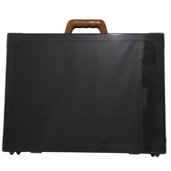 二手愛馬仕 Espace GM Trunk 公事包，碳纖維和皮革，黑色，N456/500，手提包，A4 尺寸，按扣鎖，Espace GM，男女通用