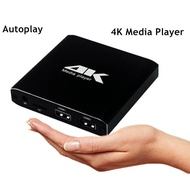 Portable Mini 4k Hd Media Player With Usb Micro Sd Tf Card Ports Autoplay Ppt Music Video Mp4 Player