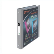 Document Display File 3-Ring 1-Inch Spine 231A4 Gray (With 20 Inserts)