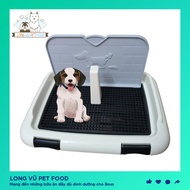Khay vệ sinh cho chó có cọc và tường chắn để đi vệ sinh đúng chỗ hàng cao cấp - DILL 2 size - Long V