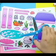 Toca Boca Educational Toys (UNFINISHED) Paper Book Paper Doll Toca Life World Quiet Book Toca Life W