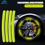 OPENMALL 20Pcs Car Wheel Hub Sticker High Reflective Stripes Tape For Bike Motorcycle Personality Decorative Accessories I4U6