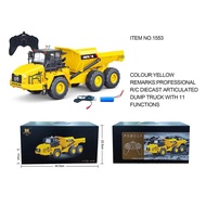 new 1/18 RC Truck Dumper Tractor Huina 1553 Excavator Crawler 9Ch 2.4G Radio Controlled Car Electric