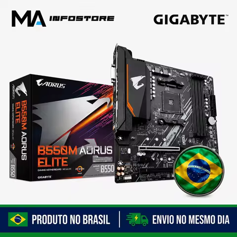 B550M AORUS Elite Gigabyte Motherboard B550 Chipset AMD AM4 mATX DDR4