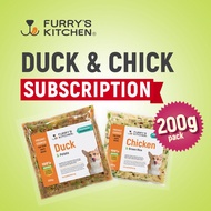 Furry's Kitchen Duck & Chick 200g Subscription Fresh Dog Food