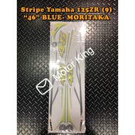 Stripe Sticker Cover Set Yamaha 125 125ZR Y125ZR (9) BLUE “46” MORITAKA