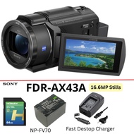 Sony FDR-AX43A – Handycam 4K UHD Dengan Balanced Optical SteadyShot