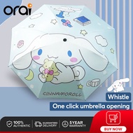 Cinnamoroll Umbrella Folding Automatic UV Protection Fibrella Small Umbrella For Kids Girls Student