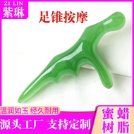 นวดเครื่องมือทรงกรวยเส้นเมอริเดียนสามเหลี่ยม Que Yongquan จุดกล้ามเนื้อบำบัดเท้าผ่อนคลายกดจุด Acupoi