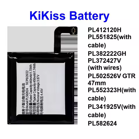 For Huami Pop Amazfit Bip Gts Neo Pace Watch 4 Gtr 3PRO 47MM 3 42MM 2017 2ND Pro Battery PL582624 PL