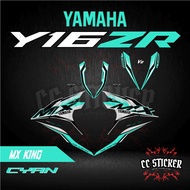 YAMAHA Y16ZR 155 V1 V2 ABS | MOTOR STRIPE STICKER 155 SILVER MX KING (10) CUSTOM BODY STICKER