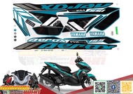 สติ๊กเกอร์ Aerox155 2021 รุ่น 8 สีเขียว,ดำ Yamaha Aerox2021