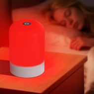 Red Light Therapy Lamp for Sleep & Relaxation – 670nm Bedside Night Light with Touch Control, Dimmab