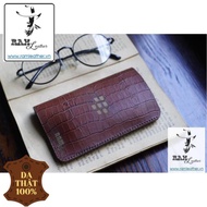 Blackberry Q20 Leather Case with crocodile embossed cowhide