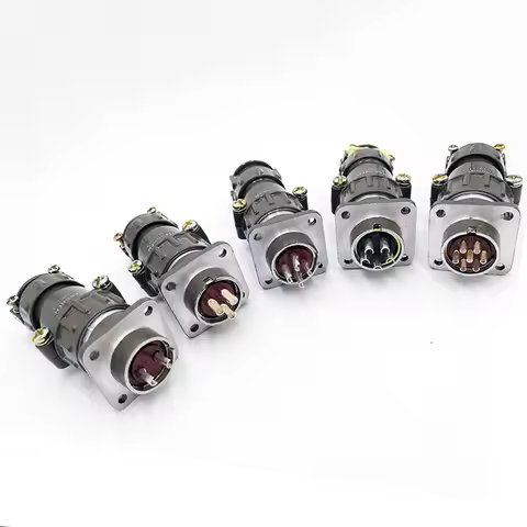 P20K6Q connector P20J2Q cable plug socket 2pin 3pin 4pin 5pin 7Pin metal connector P20J11Q