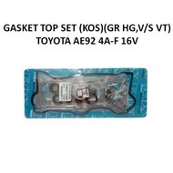 GASKET TOP SET (KOS)(GR HG,V/S VT) TOYOTA AE92 4A-F 16V