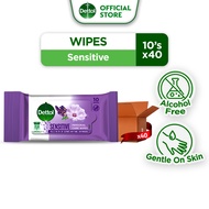 [Bundle of 40] Dettol Sensitive Wet Wipes (10's)