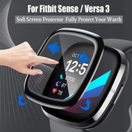 屯團百貨 - 適用Fitbit Versa3 手錶複合材料軟膜 全屏幕保護貼膜 Versa3 手錶膜 3D立體高清全覆蓋智能手錶保護貼
