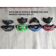 MATA GOOGLE GLASSES AND ESL MASK CLEAR GLASS