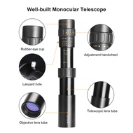 10X-300X Monocular Telescope Compact Waterproof with  Lens Prism Carrying Bag Lanyard for Concert Ba