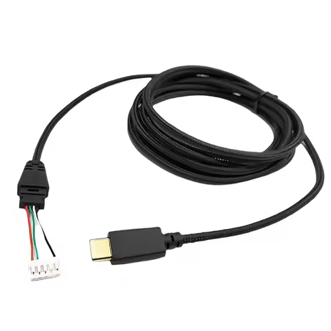 Braided USB Type-C Aux Wire For ASUS ROG Delta S/ROG Delta Gaming Headset Cord Headphone Cable Line