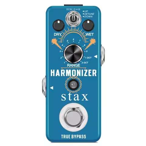 Stax Guitar Harmonizer Effect Pedal Digital Octave Effects Pedals Harmony Pitch Shifter Detune Elect