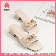Classic  casual Women's Casual Heels Slippers  Lady High Heels