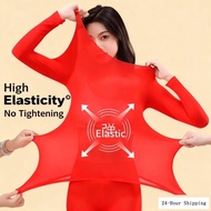 Ultra Thin Elastic Thermal Shirt for Women Cold-Proof Autumn Winter