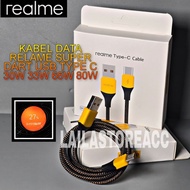 Realme Nylon Braided Type C Data Cable 30W 33W 65W 80W Super Vooc Realme X/ XT/ 7 Pro/ 8 Pro/ GT/ X5