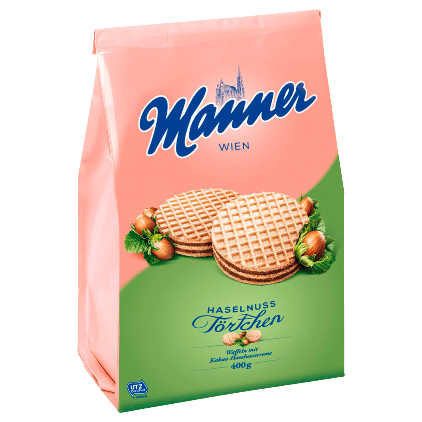 Manner 圓形榛果可可威化餅
