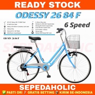 Sepeda Keranjang Dewasa ODESSY 26 84 F Ukuran 26 Inch Mini 6 Speed
