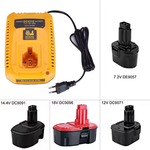Dc9310 Ni-Cd Ni-Mh Replacement Charger For Dewalt 7.2V 9.6V 14.4V 18V Battery DC9096 DE9310 DE9057 D