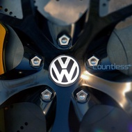 4Pcs Wheel Center Hub Cap Cover Chrome & Black 70MM Genuine Wheel Center Hub Cap for VW Golf Jetta P