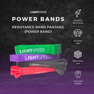 LIGHTSPEED Long Resistance Band Power Band/ Fitness Gym Yoga Stretch Rubber/ Yoga Rubber/ YOGA EQUIP