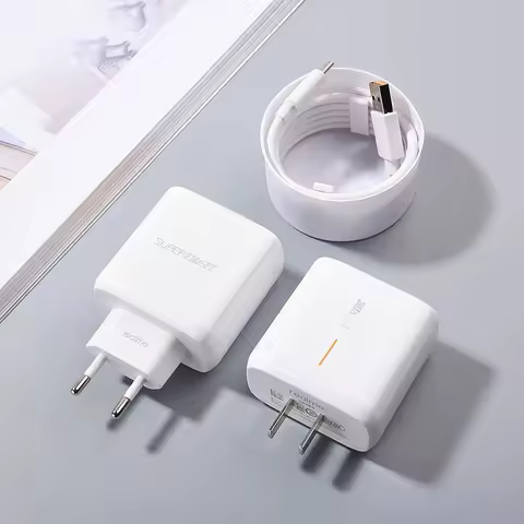 Realme 65W 67W 80W Super Vooc Dart Charger EU US Fast Charging Power Adapter Usb Type C Cable For Re