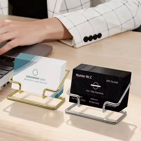 Business Cards Holder Desk Bracket Cards Organizer Office Gift Display Holders Business Card Holder 