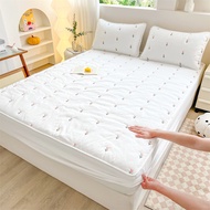 Tulip Bed Sheet 6 Feet/5 Feet/3.5 Feet/3 Feet & Pillowcase Bedding Set Dust Mite Proof Thick Cover 1