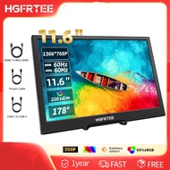 HGFRTEE Ultra Slim Portable Monitor 11.6 Inch Gaming Display for Laptop PC Mac USB C External Monito