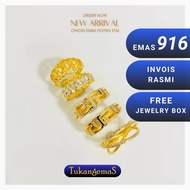 TukangemaS cincin emas 916 STM rings 22k original STM collection gold 22k 916 new (CES)