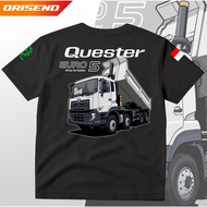 Quester Euro 5 Truck T-Shirt – Premium Cotton Dump Truck Driver T-Shirt