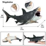 Sea Animal World Megalodon Shark Jaws Moveable Figure Kids Toys