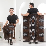 sarung batik motif nahdlotul ulama santri estetik wayang hitam putih polos dewasa bahan katun halus 