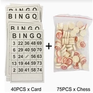 Bingo Game set Wooden Number Chess, Lotto, Bingo, Bingo, Lotto, Number Game