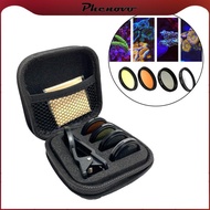 [Phenovo] Coral Lens Filter Aquarium for Phone with Lens Clips + Storage Bag 10x10x5cm A