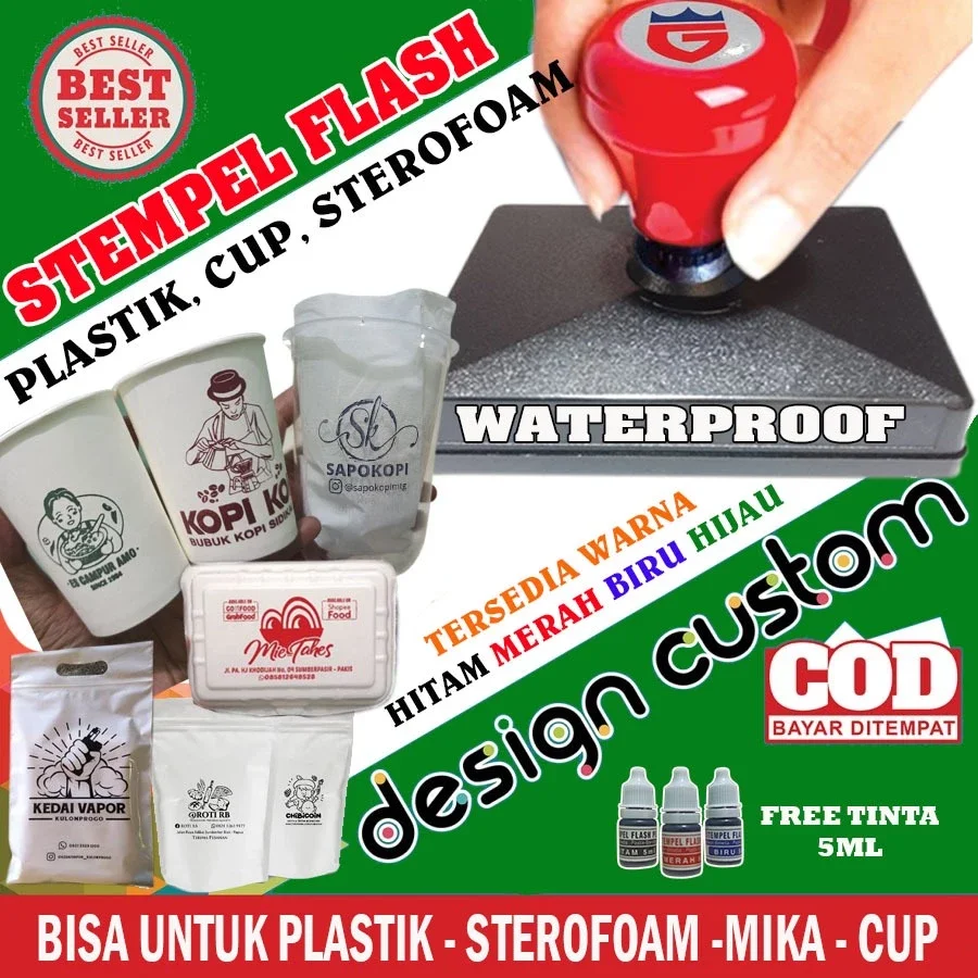 Stempel Plastik/stempel/stempelflash/Stempel Jumbo/Stempel Kardus/Stempel Besar