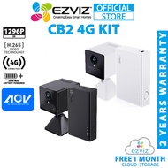 Ezviz CB2 4G Kit 3MP Two Way Talk CB2 Battery Partner 4G LTE Battery Powered Smart Security CCTV Cam