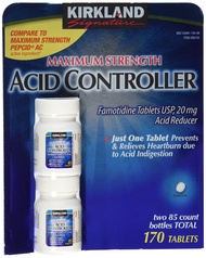 Signature Acid Controller, 20 Mg Famotidine Tablet, 170 Tablets Kirkland Signature Acid Controller, 